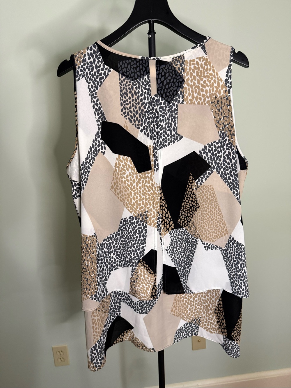 Alfani Multicolor Geometric Print Sleeveless High- Low Tank - Picture 4 of 4